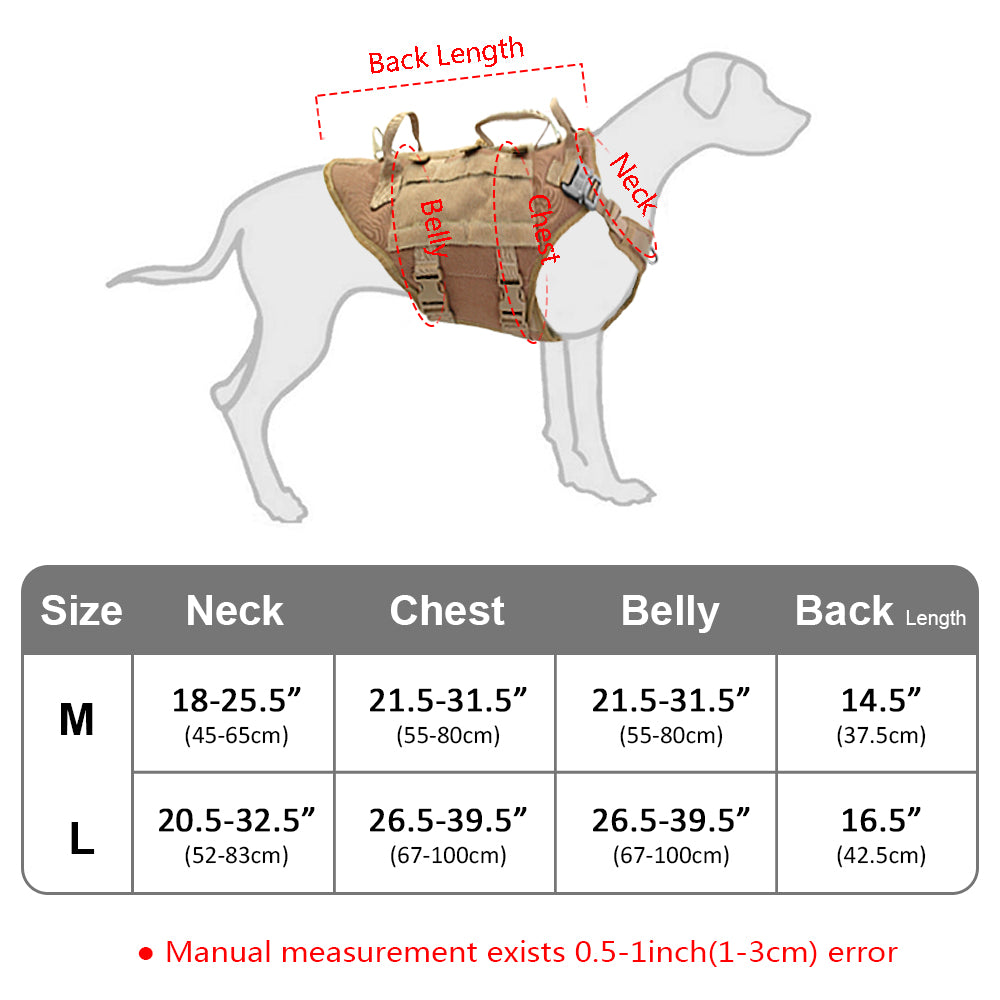Nylon Dog Outdoor Tactical Vest