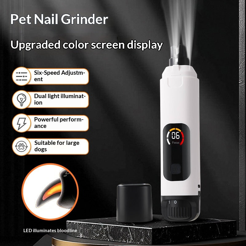 Portable Electric Pet Nail Grinder With LED