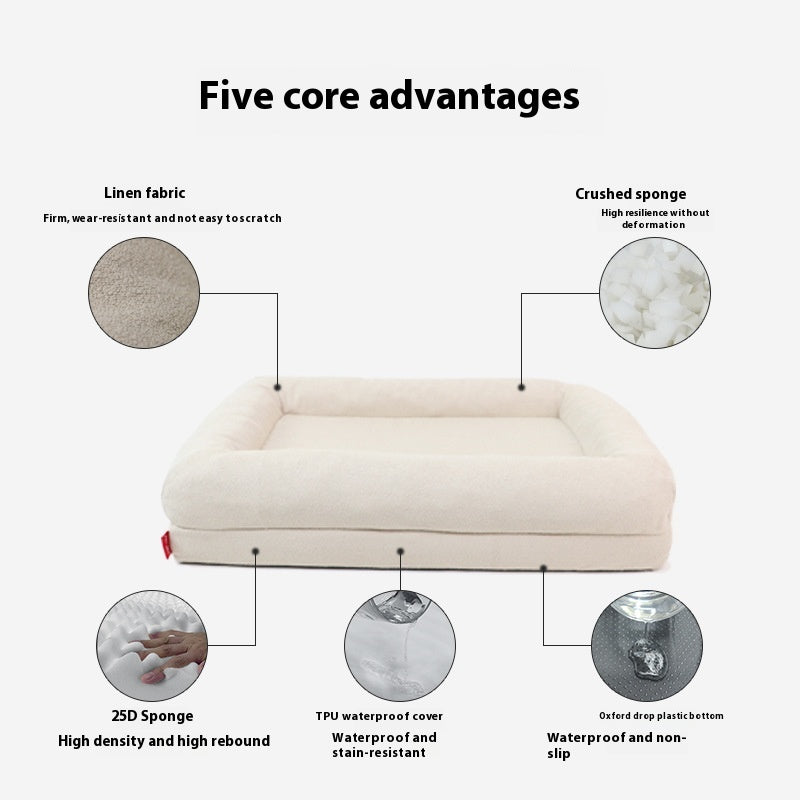Simple Yarn Memory Sponge Removable Waterproof Kennel