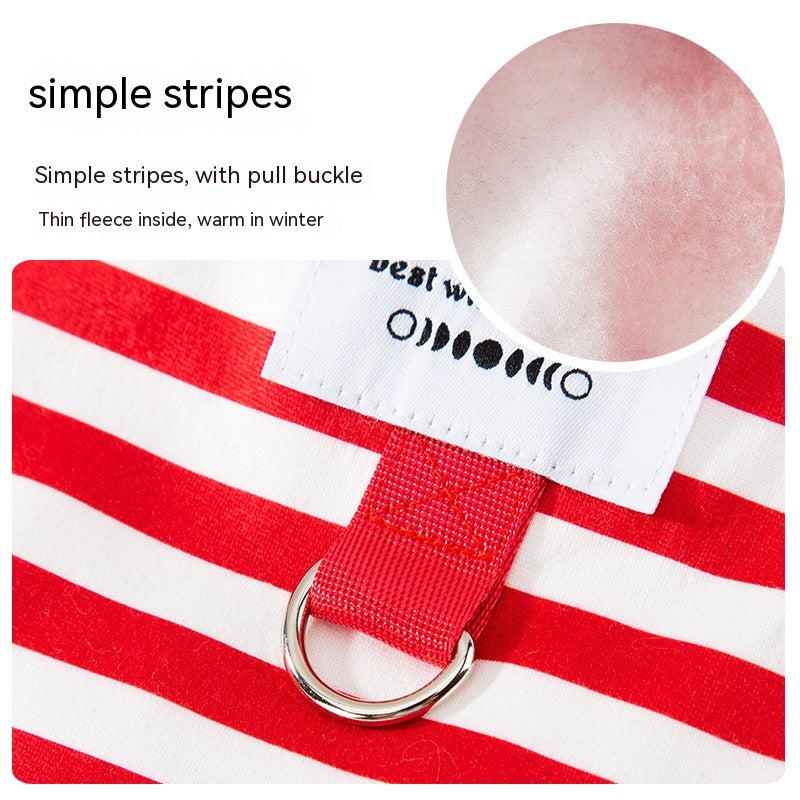 Spring Thin Striped Pet Hoodie