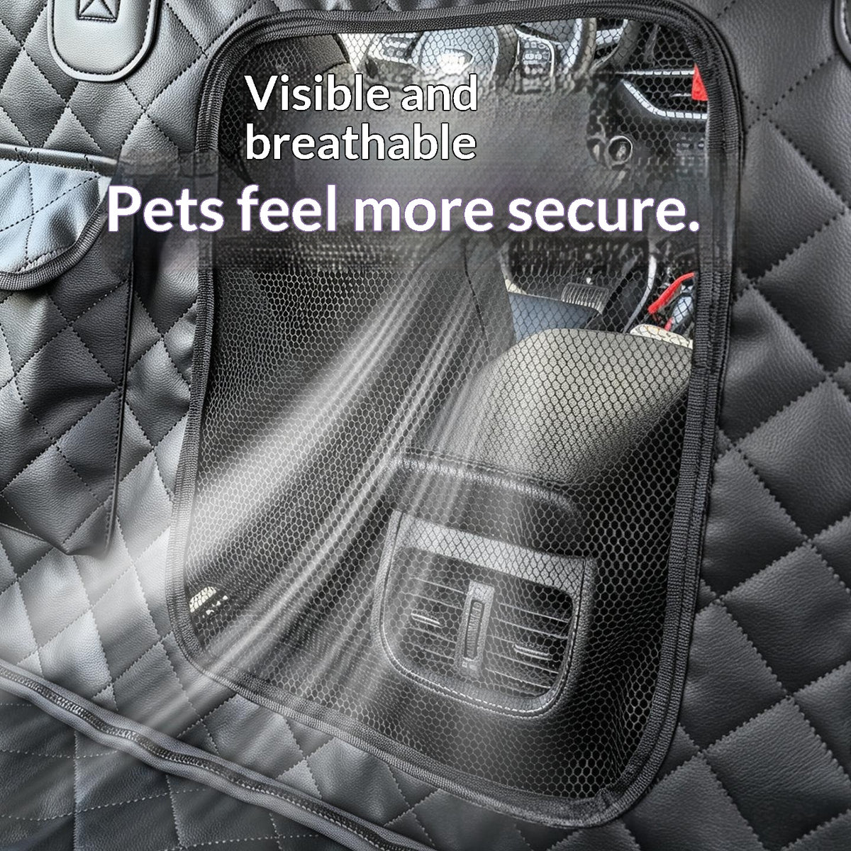 Dog Car Seat Mat With Protective Net