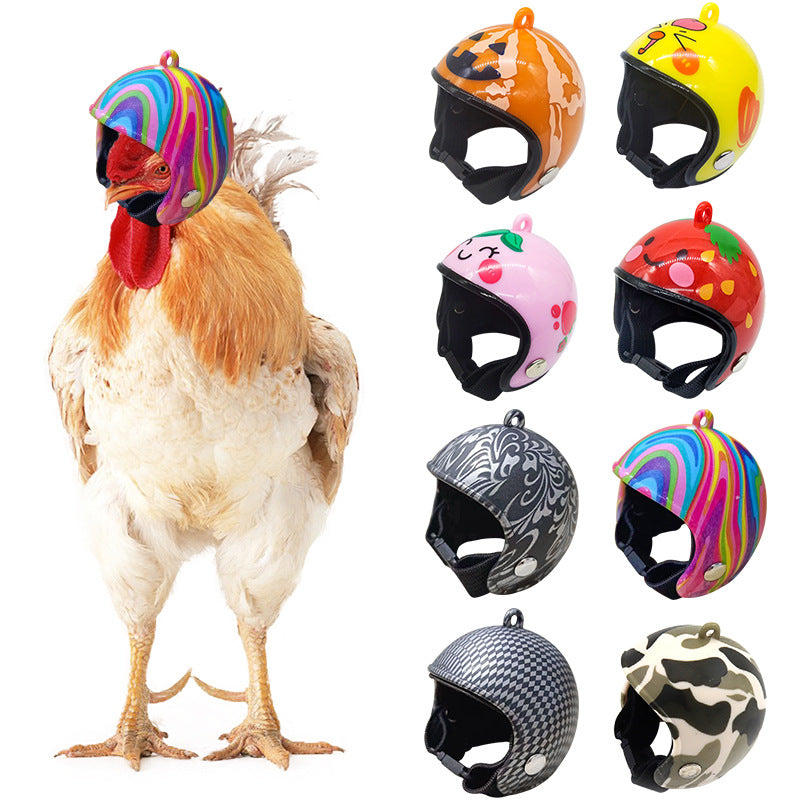 Helmet Chicken Pet Supplies Protective Chicken Hat