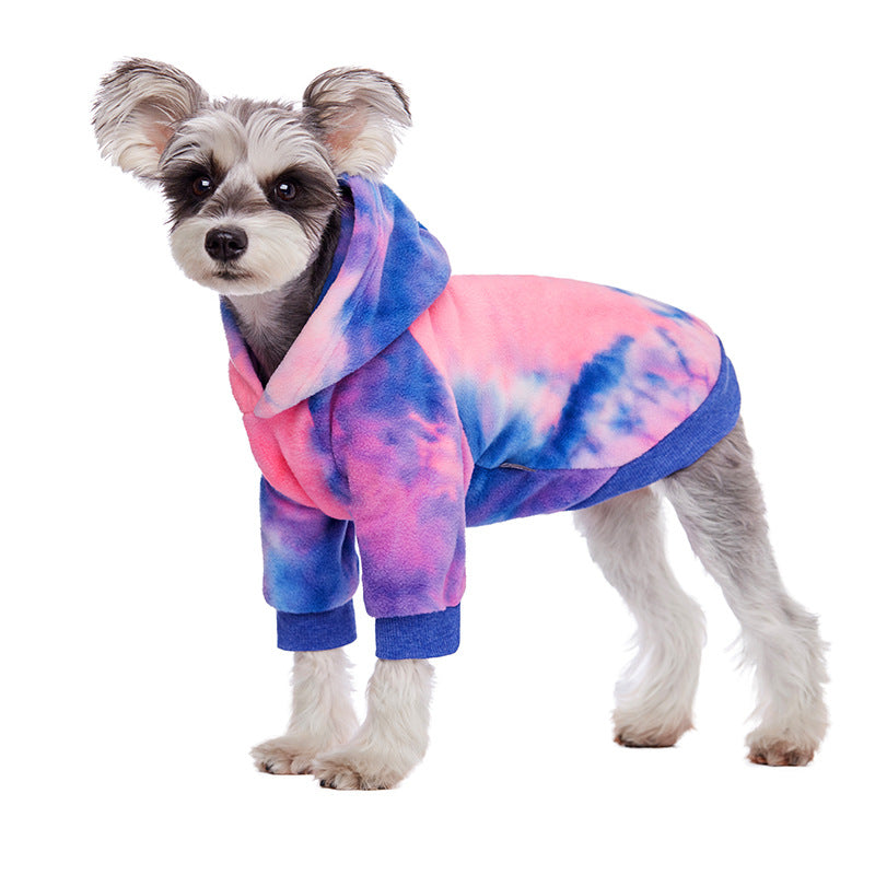 Tie-Dye Dog Hoodie