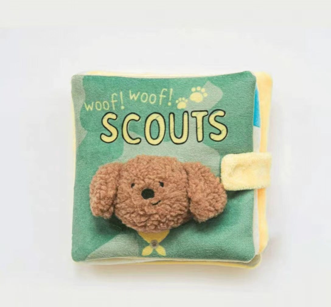 Cute Cloth Book Toy For Dog Food Leakage, Smell And Sound
