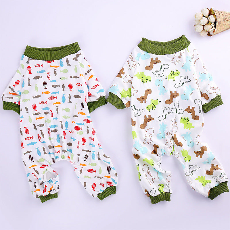 Cotton Four-Legged Knit Dog Clothes