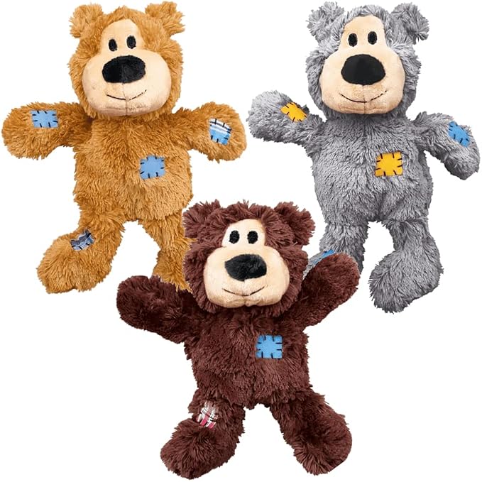 Wild Knots Bear, Knotted Rope Plush Toy, For X-Small Dogs Soft Plush Bear With Internal Knotted Ropes & Minimal Stuffing For Less Mess Durin