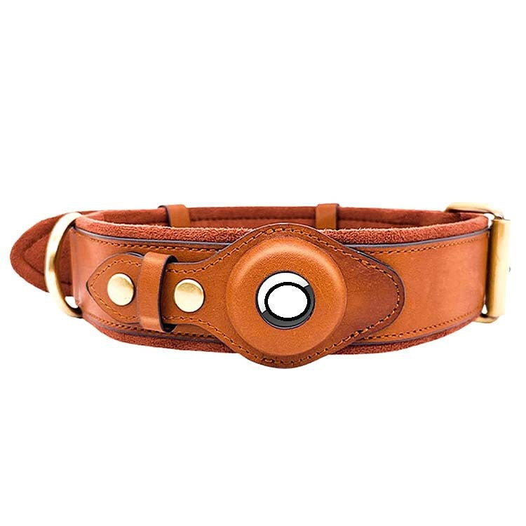 Leather Dog Collar for Location Tracker