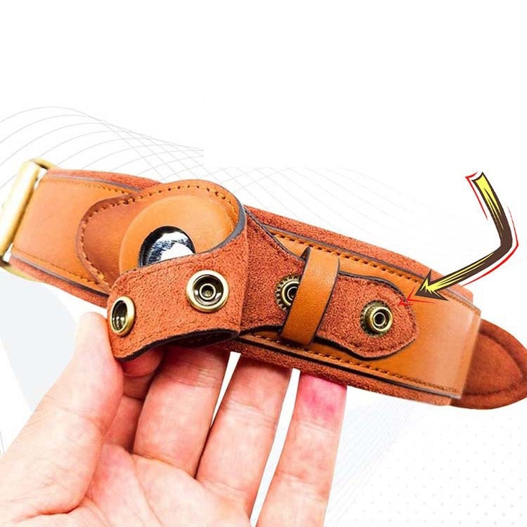Leather Dog Collar for Location Tracker