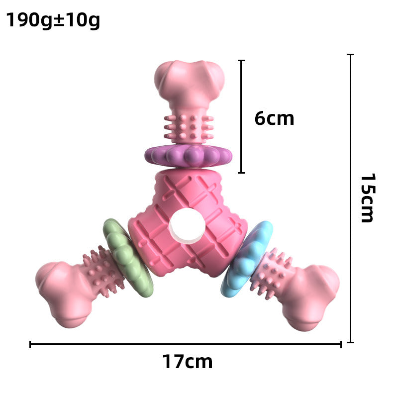 Triangle Meat Tpr Biting And Grinding Dog Toy