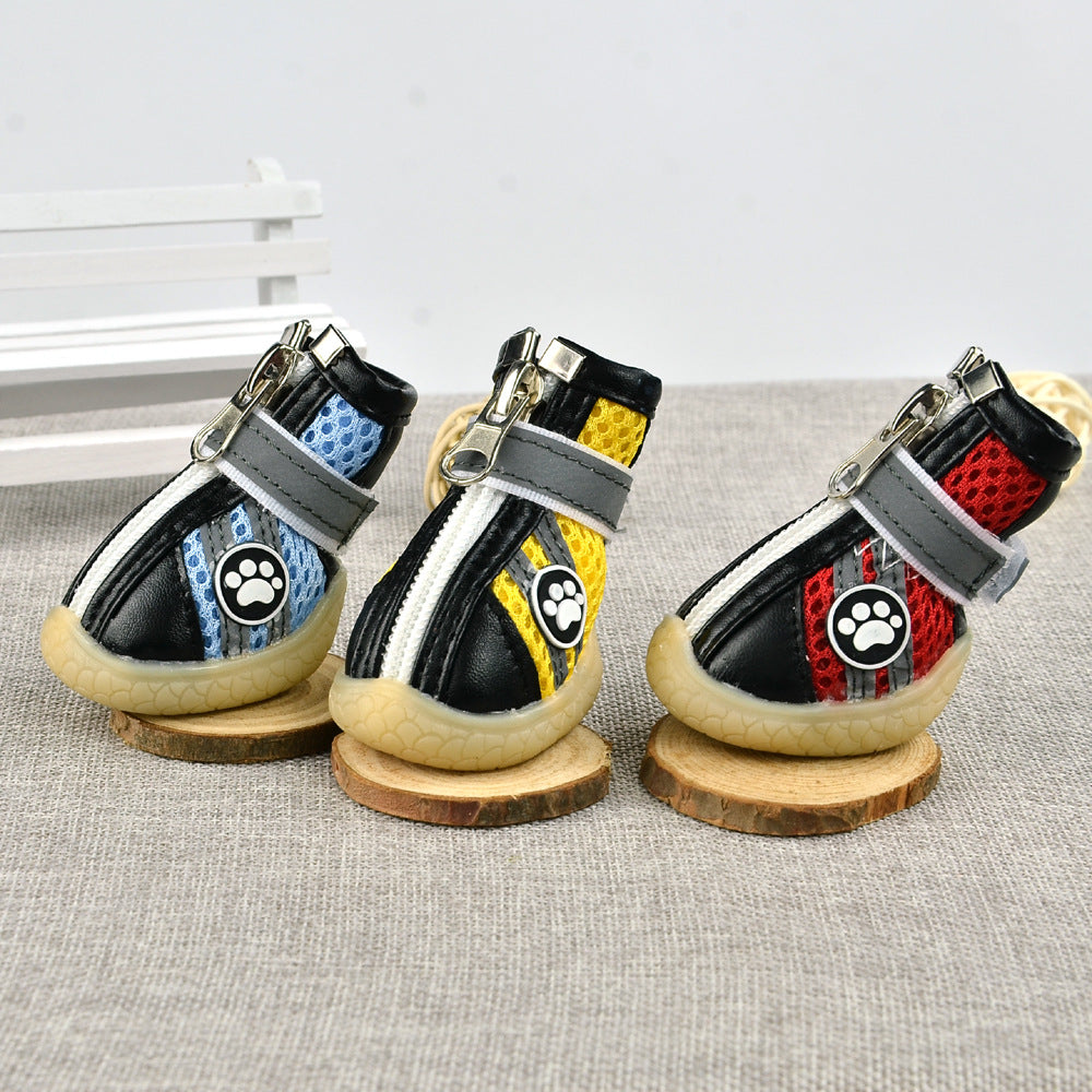 Reflective Breathable Mesh Dog Shoes