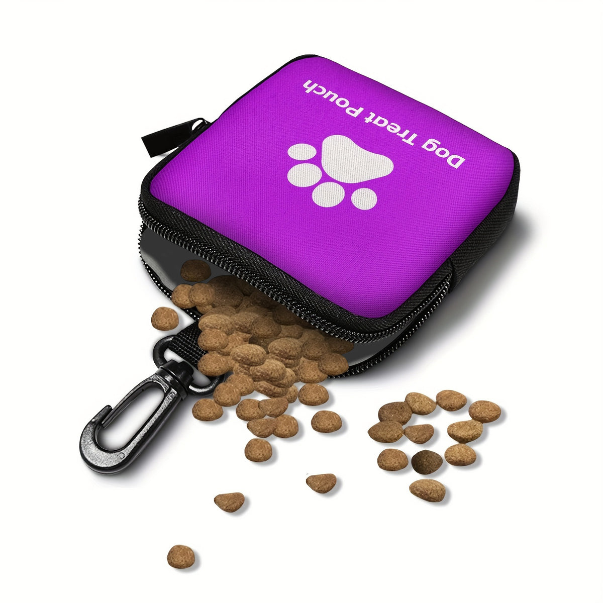 Polyester Portable Pet Snack Pack With Zipper Closure