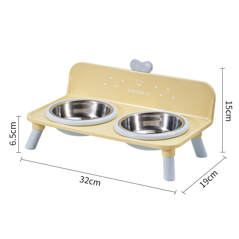 Elevated Stainless Steel Double Bowl