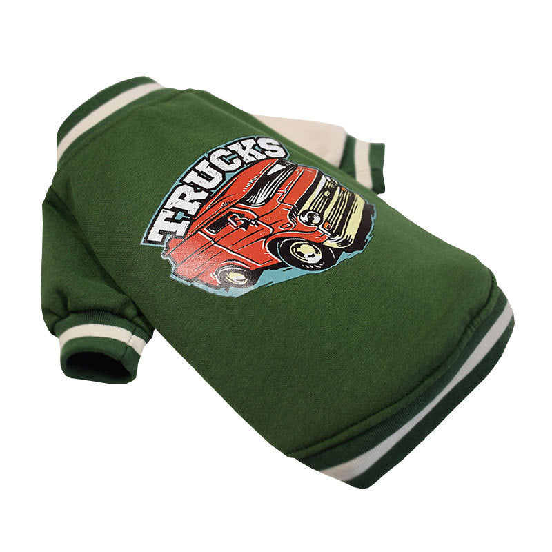 French Fighting Pugs Fleece Sweater Medium Dog Pet Two-Legged Clothes