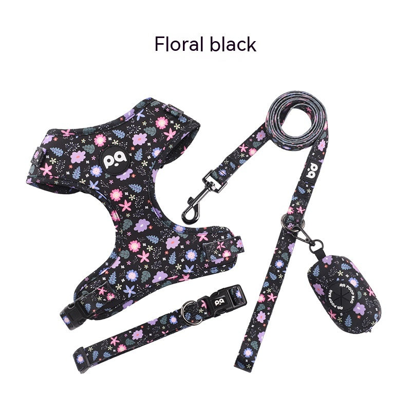 Pet Dog Hand Holding Rope Strap Suit
