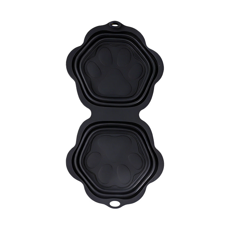 Foldable Silicone Dog Food Bowl