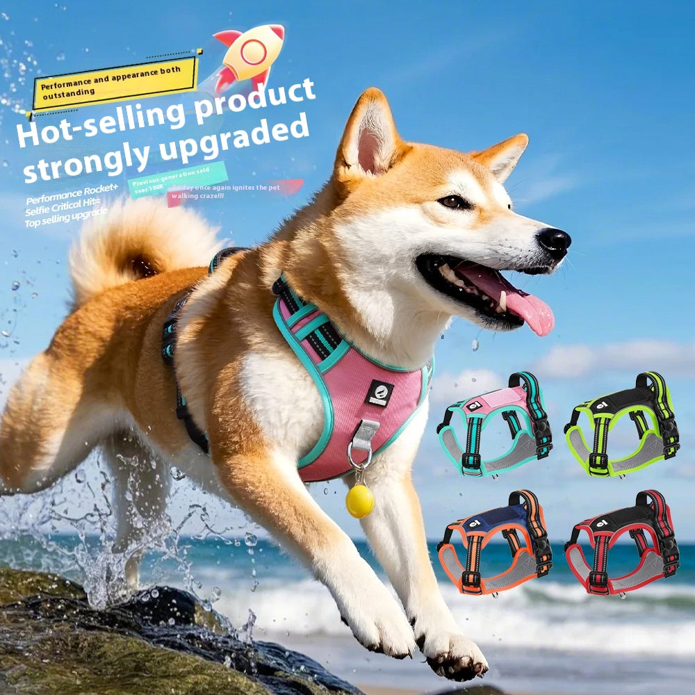 Anti Breaking Loose Big Dog Chest Strap Reflective Medium Large Dog
