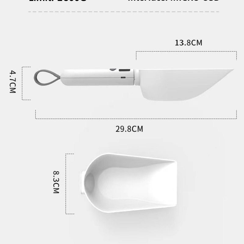 Transparent Pet Food Spoon With Scale