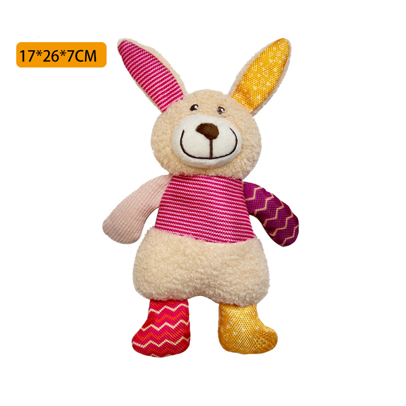 Squeaky Stuffed Dog Toy Small, No-Stuffing Crinkle Paper Dog Birthday Toy With Dual Squeakers, Interactive Durable Plush Puppy Toy For Small
