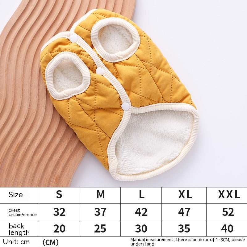 Autumn And Winter Small Dog Vest Coat