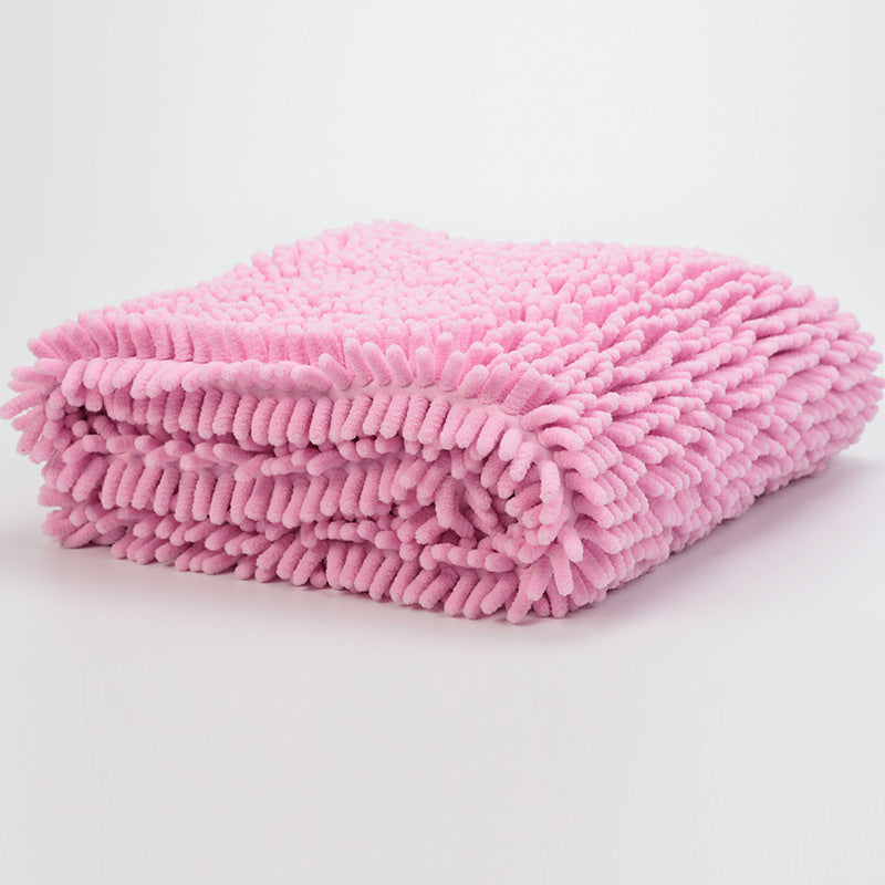 Simple Chenille Dog Absorbent Towel
