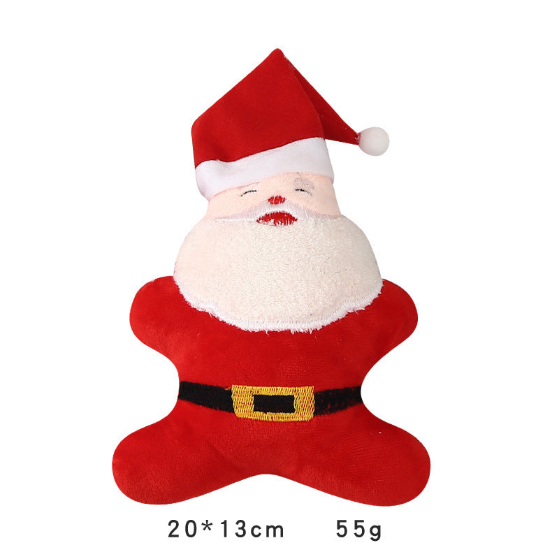 Christmas Plush Sounding Dog Toy