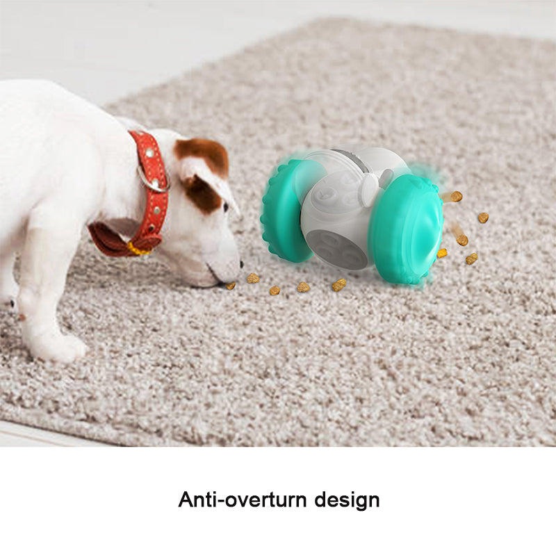 Interactive Dog Treat Leaking Toy For Small Large Dogs Puzzle Tumbler Funny Slow Dispenser Puppy Balance Car Pet Toys