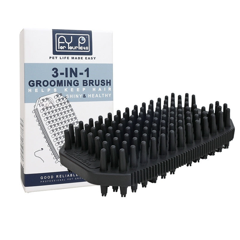 Pet Bath Massage Comb Mo Hair Removal Brush Wet And Dry Dual Use