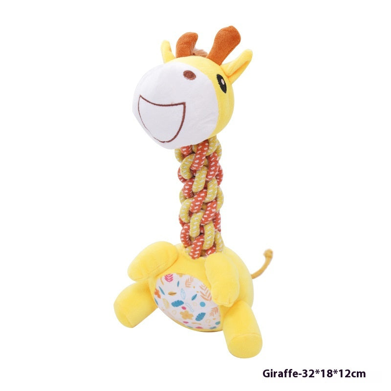Dog Anti-Stuffy Bite-Resistant Bends And Hitches Plush Toy