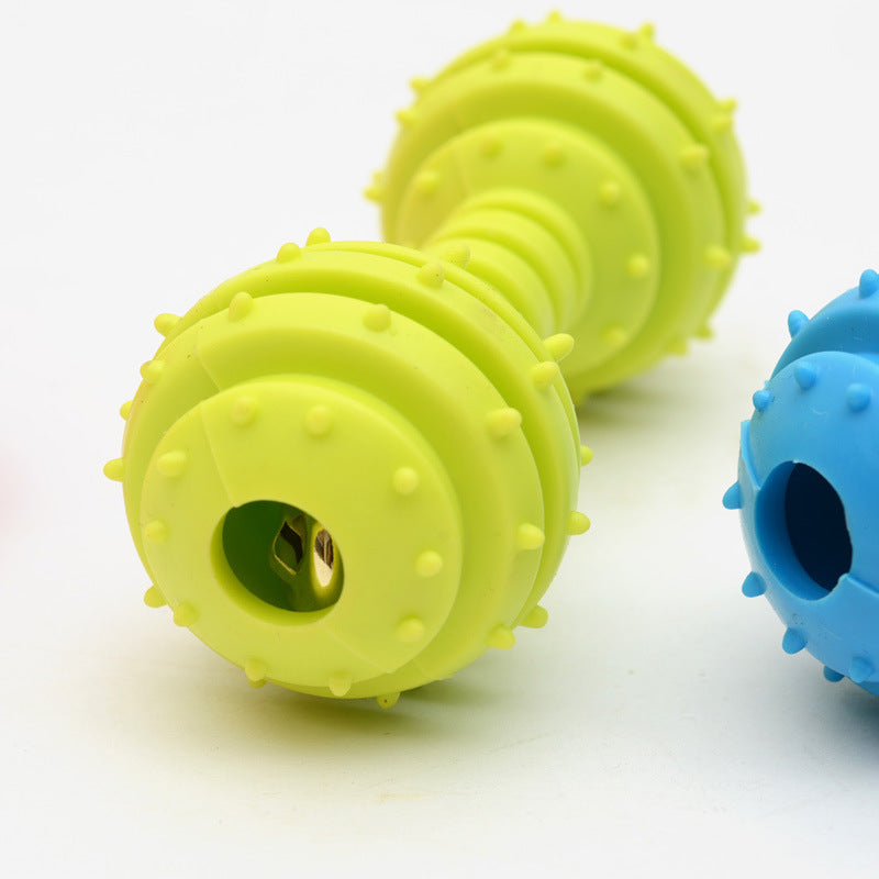 Tpr Rubber Barbell Pet Toy