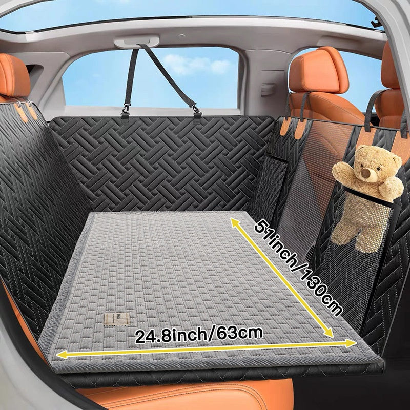 Plaid Car Pet Rear Seat Mat