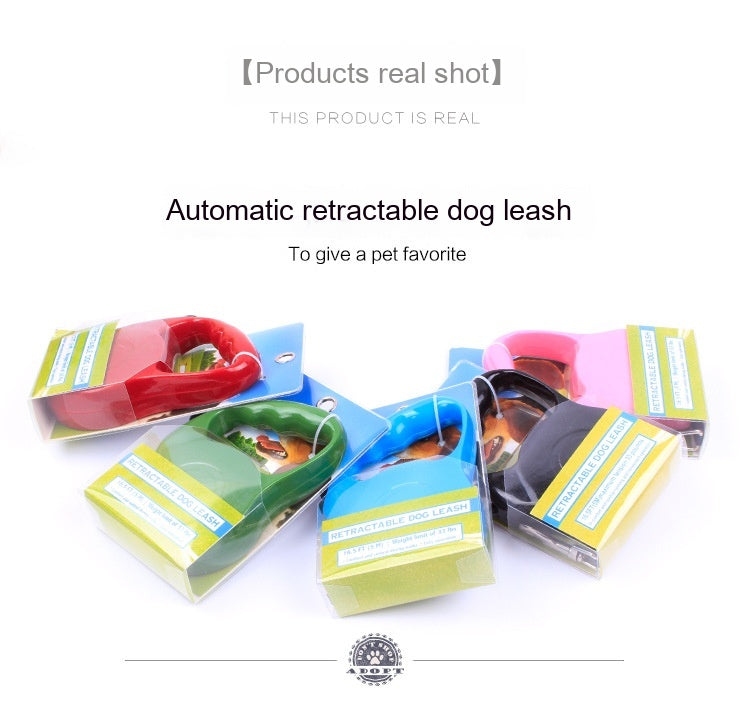 Pet Supplies Hand Holding Rope Automatic Retractable Dog Walker