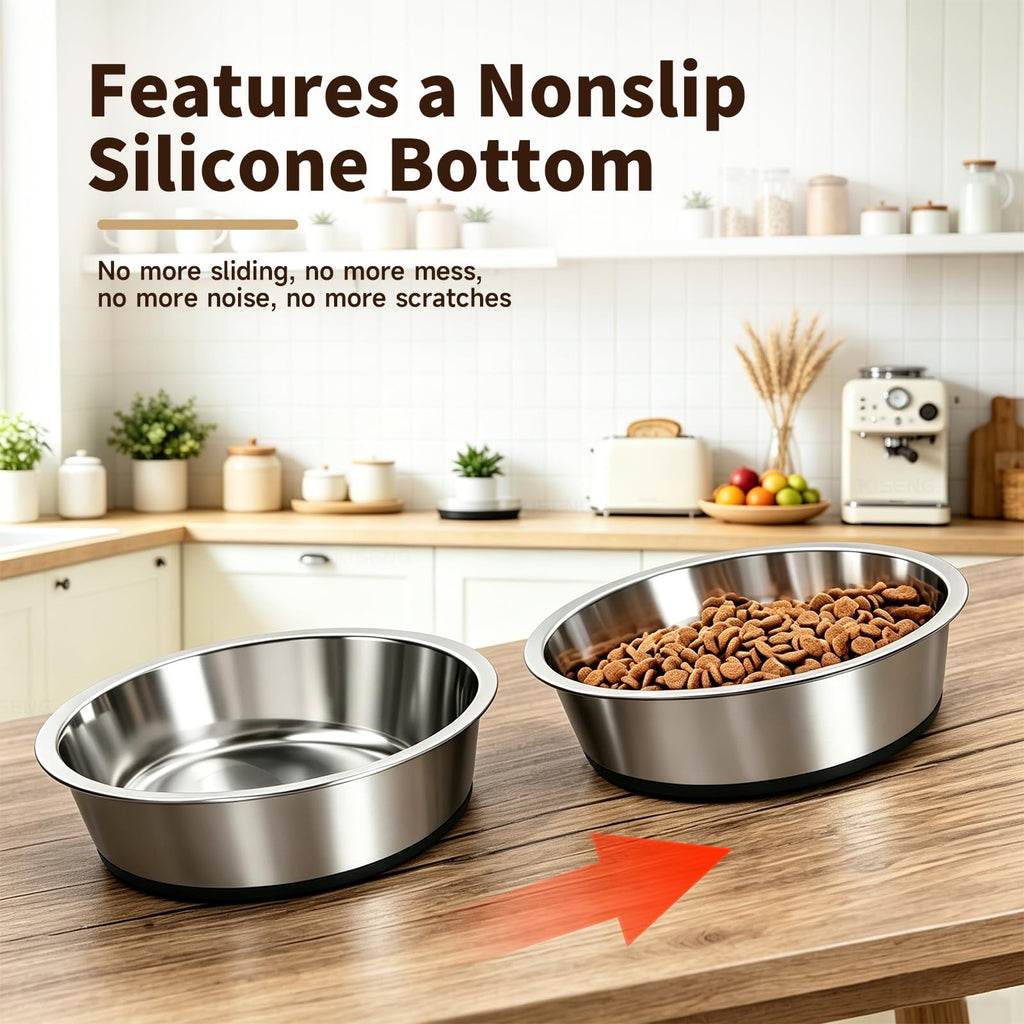 Stainless Steel Non-Slip Dog Bowls