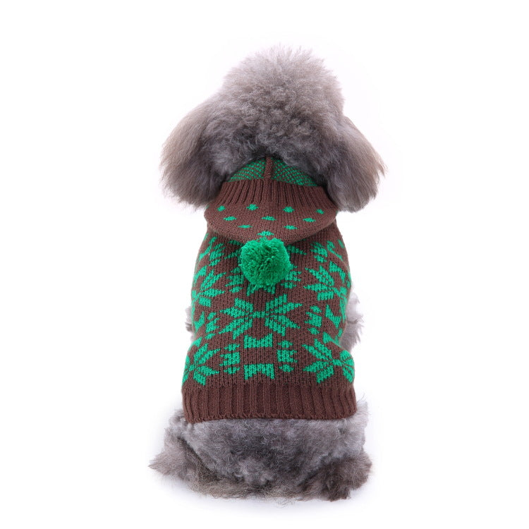 Pet Christmas Bone Stripe Sweater