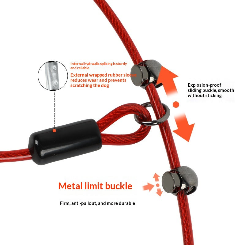One-Piece Dog Leash For Small, Medium, And Large Dogs