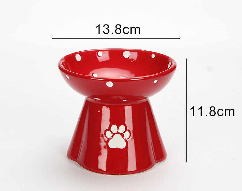 Protect Cervical Spine Large Capacity Ceramic Pet Bowl