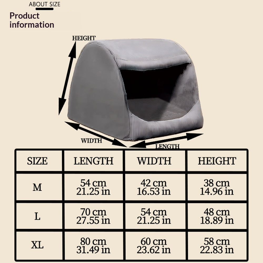 Semi-Enclosed Tent Bed With Sturdy Support