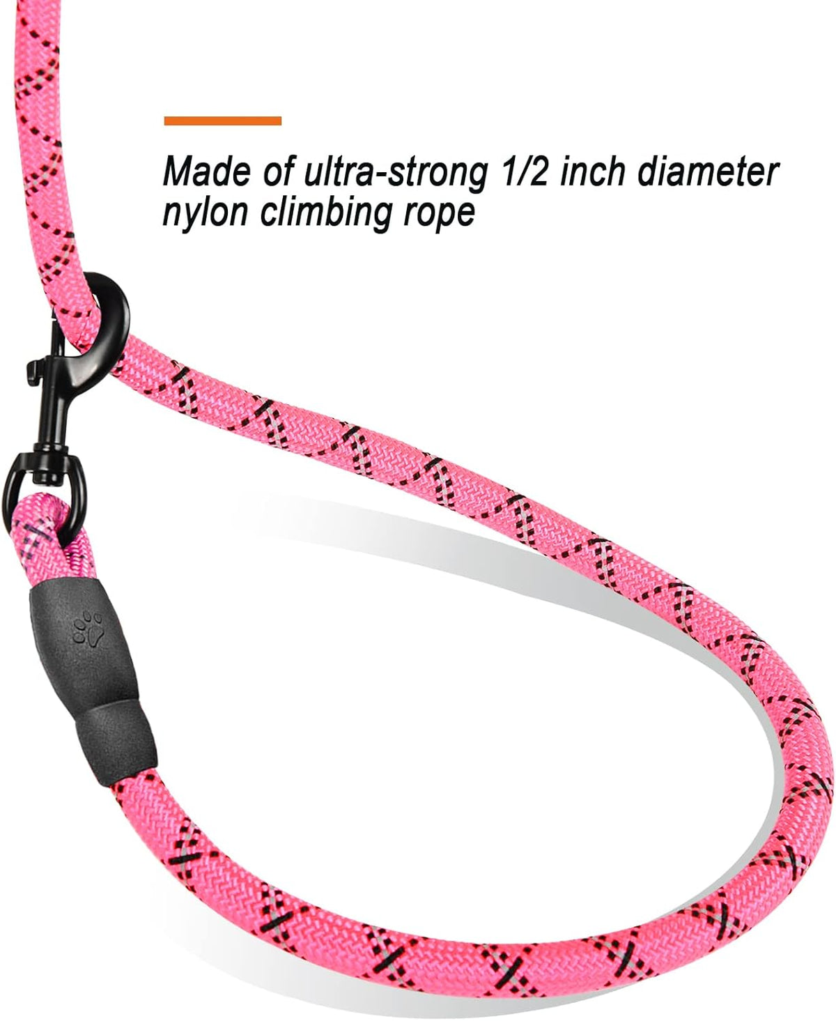 Dog Leashes For Large Dogs Heavy Duty Dog Leash 5 Ft With Comfortable Padded Handle And Highly Reflective Threads For Medium Large Dogs Walk