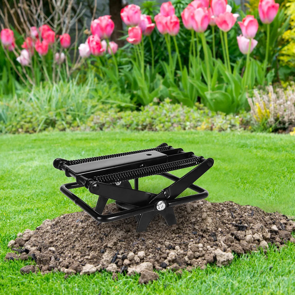 Powerful Mole Snap Trap - Thickened Waterproof Metal, Easy Foot-Step Setup, Humane Instant Kill, Safe For Lawn & Pets