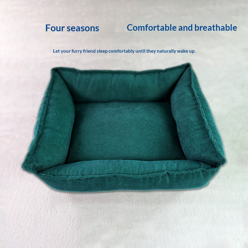 Solid Color Casual Non-Slip All-Season Dog Mat