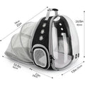 Rear Expandable Transparent Mesh Pet Backpack