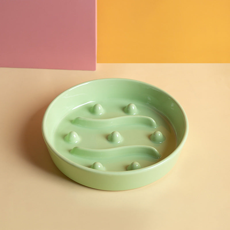 Ceramic Slow-Feeding Pet Bowl