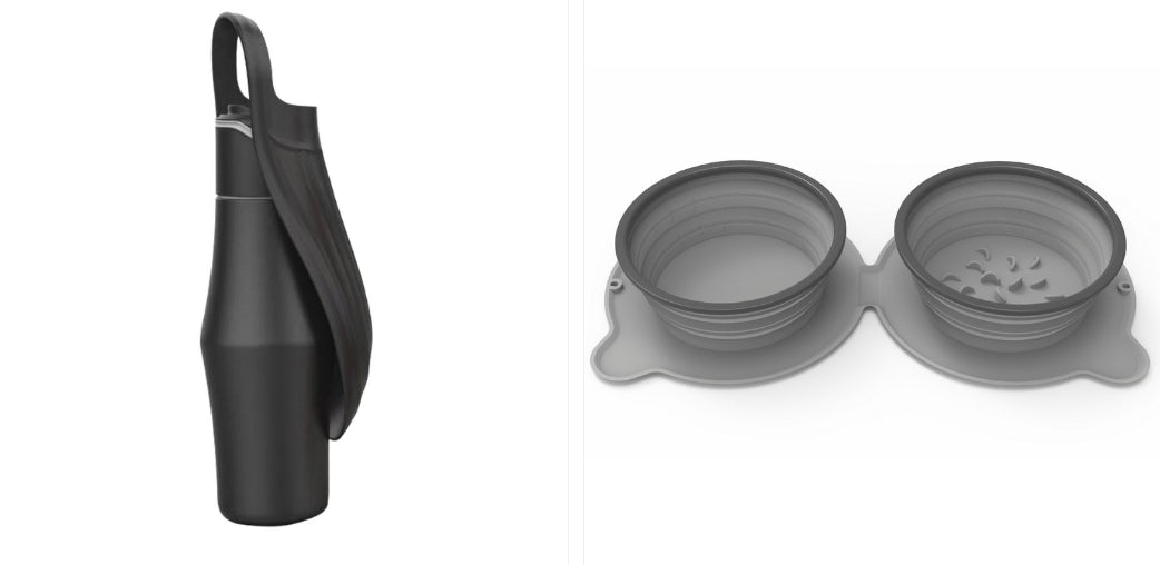 Portable Leaf Design Dog Water Bottle
