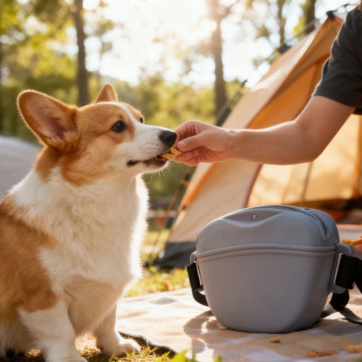 Silicone Outdoor Portable Dog Training Waist Bag