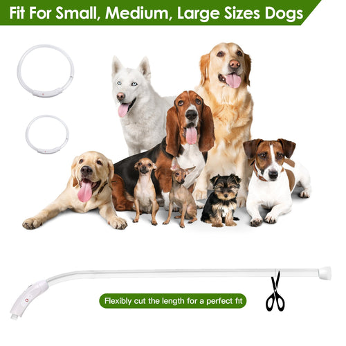 1Pc Usb Rechargeable Led Dog Collar Multi Color Lighting Dog Safety Collar Cuttable Length Glow Dog Collar For Small Medium Large Dog Night