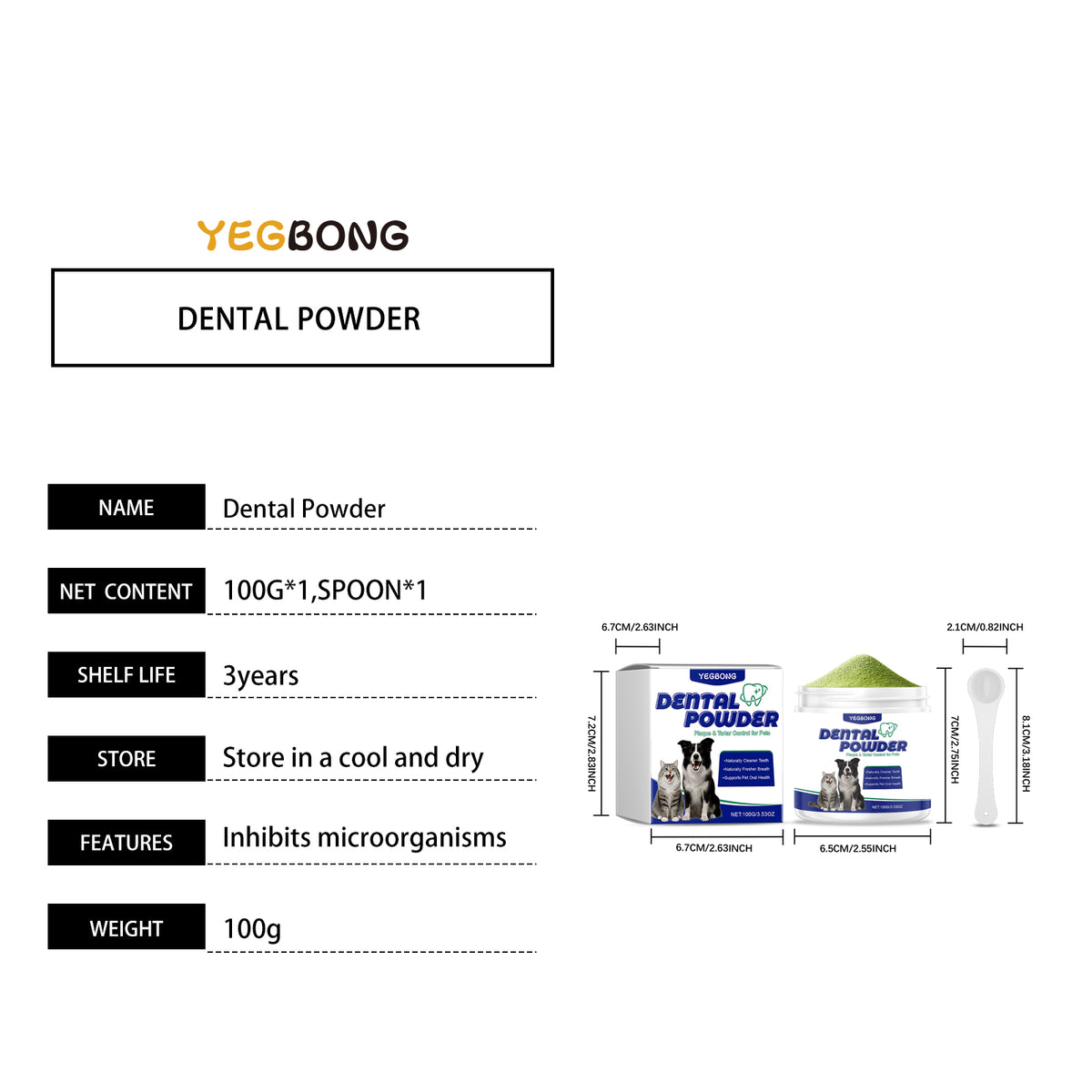 Pet Teeth Cleaning Powder