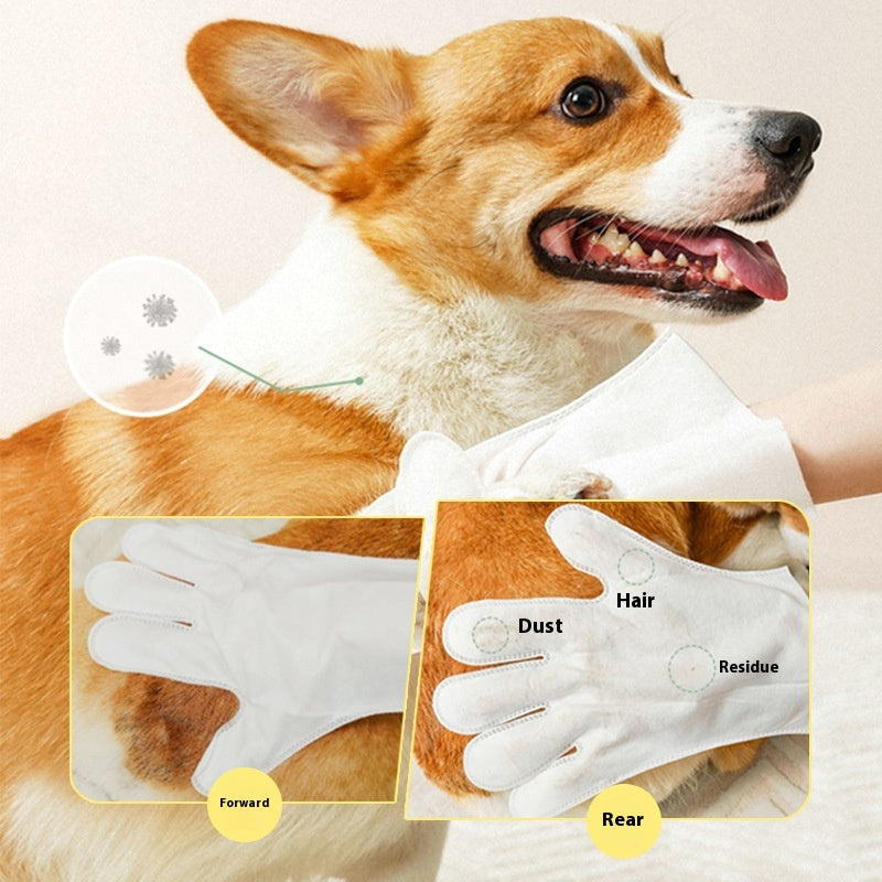 Disposable Dog Bath Wipes And Gloves