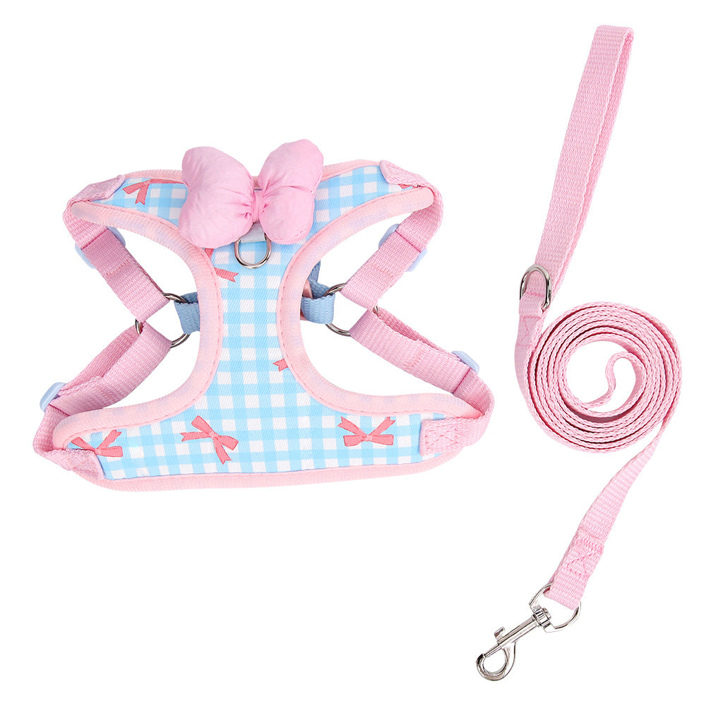 Small Puppy Chest Harness Dog Leash Walking Rope
