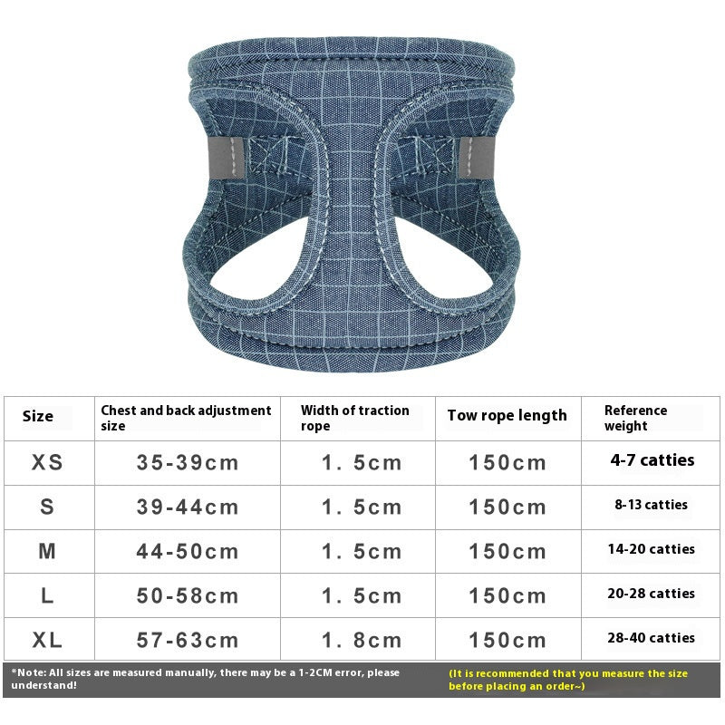 Vest-Style Rope Dog Walking Leash