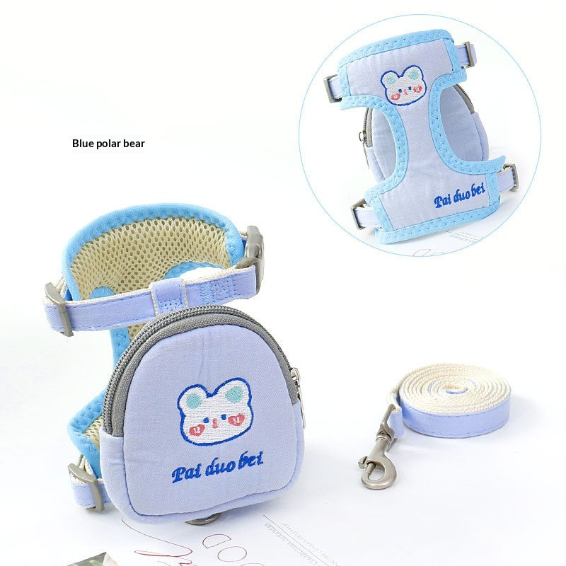Small Dog Leash and Harness Set