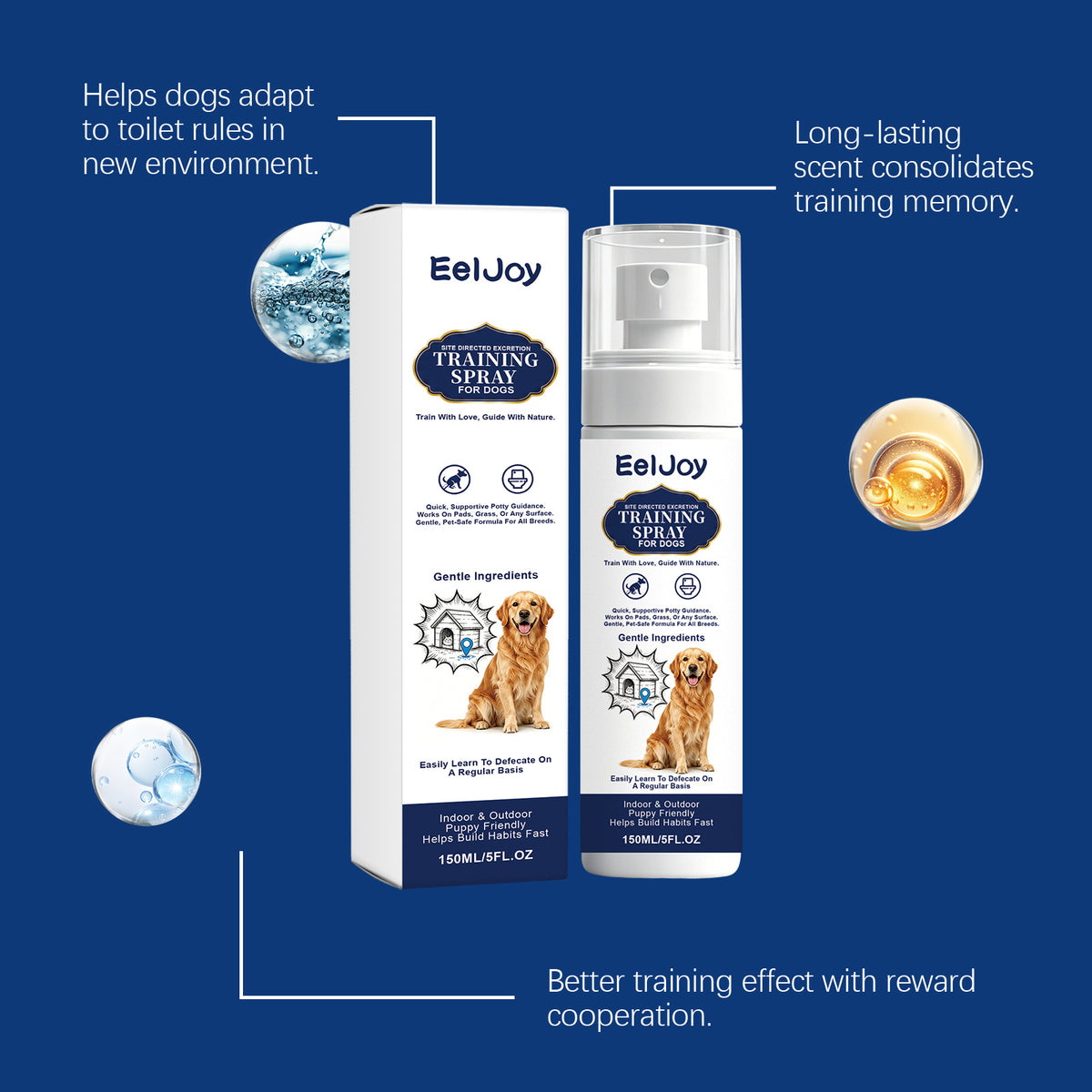 Dog Toilet Training Spray Daily Aid Gentle Training Guide Toilet Positioning Convenient Spray